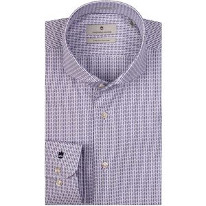 Thomas Maine Tailored Fit Overhemd blauw, Effen