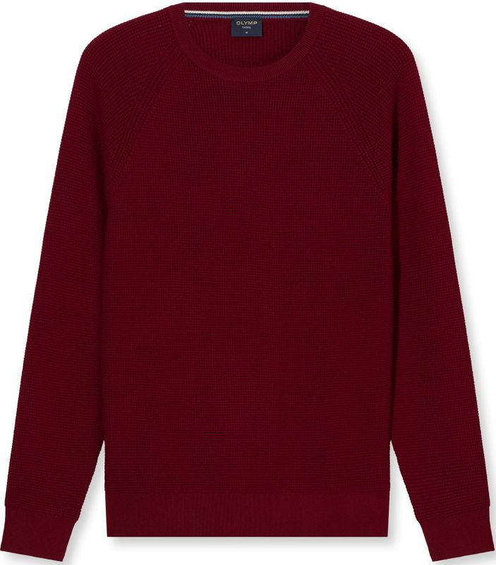 OLYMP - Casual Breisel - Donkerrood - Trui