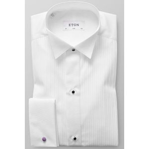 ETON Slim Fit Gala shirt wit, Effen