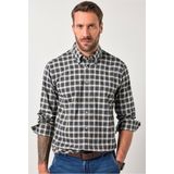 JP1880 Overhemd donkerblauw, Ruit