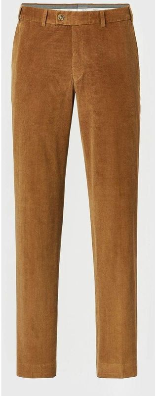 HILTL Parma corduroy broek cognac, Effen
