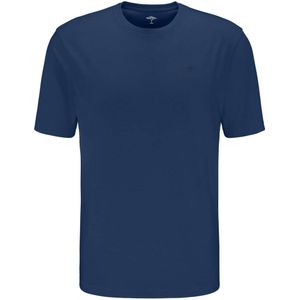 Fynch-Hatton Casual Fit T-Shirt ronde hals nachtblauw, Effen