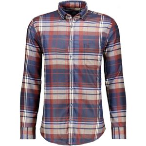 RAGMAN Overhemd rood/blauw, Ruit