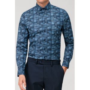 OLYMP No. Six Overhemd marine, Motief