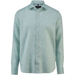OLYMP SIGNATURE Soft Business Linnen Overhemd groen, Faux-uni