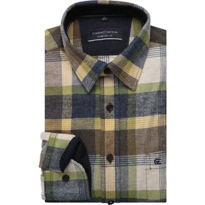 Casa Moda Overhemd geel, Ruit