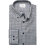 ETERNA - Overhemd - Lichtblauw - Lange Mouw - 100% Katoen - Button-Down Kraag