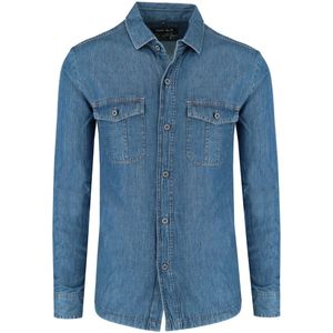 Marvelis Casual Overshirt indigo, Effen