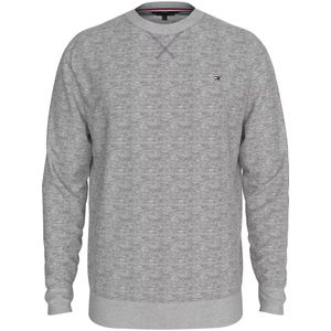 Tommy Hilfiger Regular Fit Sweatshirt ronde halslichtgrijs, Effen