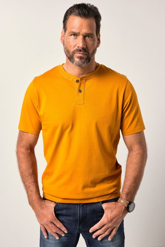 JP1880 T-Shirt ronde hals curry, Effen