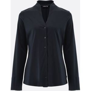van Laack Dames Overhemd blauw, Effen