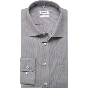 Seidensticker Regular Fit Overhemd grijs, Effen