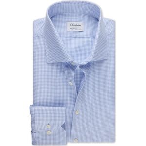 Stenströms Overhemd lichtblauw, Ruit