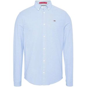 Tommy Hilfiger Slim Fit Overhemd lichtblauw, Faux-uni