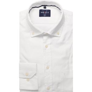 Marvelis Casual Overhemd wit, Effen