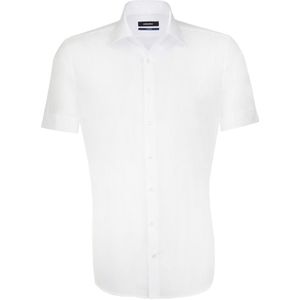 Seidensticker Tailored Overhemd Korte mouw wit