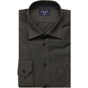 Marvelis Casual Overhemd grijs-groen, Faux-uni