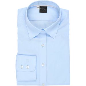 OLYMP Level Five Dames Overhemd blauw, Effen