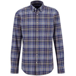 Fynch-Hatton Flanellen Overhemd paars, Ruit