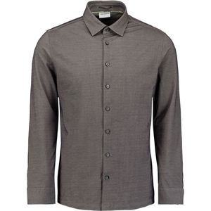 No Excess - Overhemd - Donkergrijs - Regular Fit - Lange Mouw