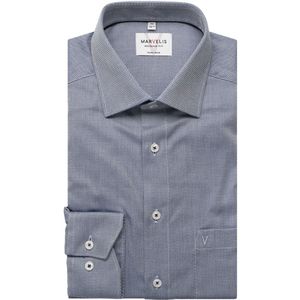 Marvelis Overhemd marine, Faux-uni