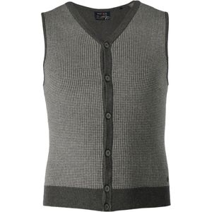 Marvelis Casual Gebreid vest middengrijs, Motief