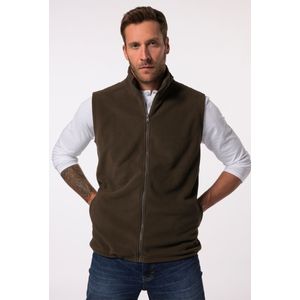 JP1880 Fleece vest HAZELNOOT, Effen