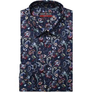 Marvelis Overhemd marine, Bedrukt