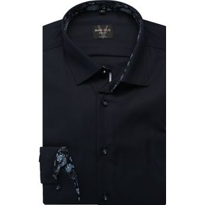 Marvelis Overhemd marine, Effen