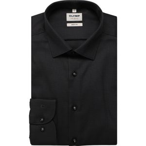 OLYMP Level Five Overhemd grafiet, Faux-uni