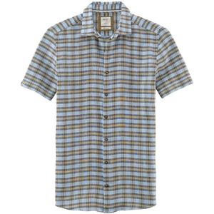 OLYMP Level Five Smart Casual Linnen Overhemd blauw, Ruit