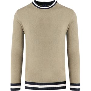 Marvelis Casual Trui ronde hals lichtbeige, Effen