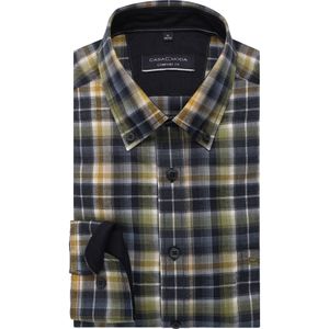 Casa Moda Overhemd geel, Ruit