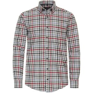 Casa Moda Casual Overhemd zilver, Ruit