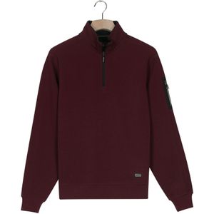 Baileys Sweatshirt ritssluitingrood, Effen