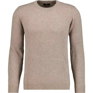 RAGMAN Trui ronde halsbruin, Effen