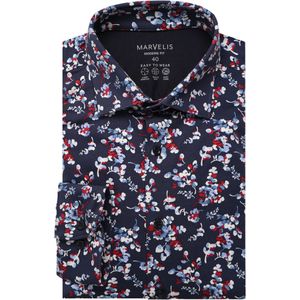 Marvelis Performance Overhemd zwart, Motief