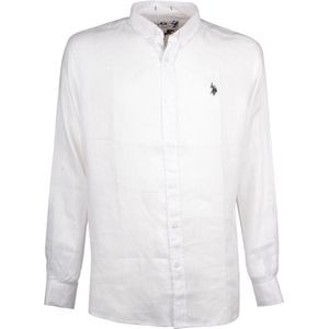 U.S. POLO ASSN. - Overhemd - Wit - Regular Fit - Lange Mouw