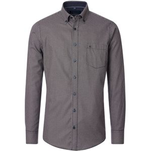 Casa Moda Overhemd bruin, Bedrukt