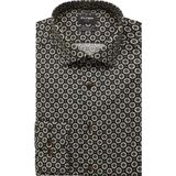 OLYMP Luxor Overhemd, modern fit, Global Kent, Donkergroen