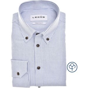 Ledȗb Overhemd donkerblauw, Gestreept