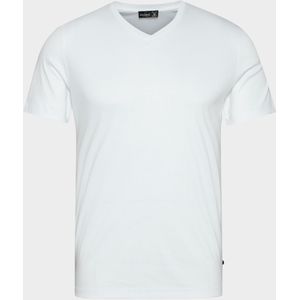 van Laack Meisterwerk T-Shirt V-hals wit, Effen