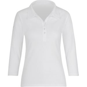 TRIGEMA Dames Poloshirt wit, Effen