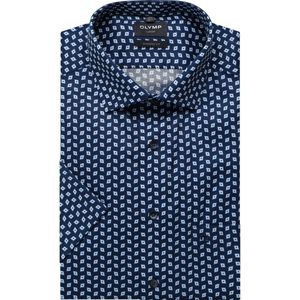 Overhemd - Korte Mouw - Katoen - Modern Kent Kraag - Met Borstzak