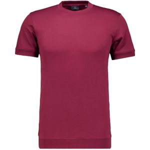 RAGMAN - T-shirt - Portwijn - Korte Mouwen - Regular Fit - Ronde Hals