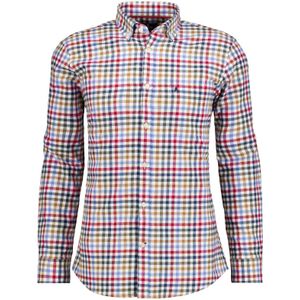 RAGMAN Overhemd rood/blauw, Ruit