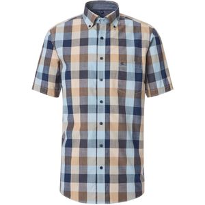 Casa Moda Casual Overhemd Korte mouw blauw
