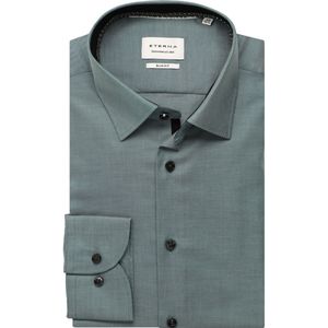 ETERNA Overhemd groen, Effen