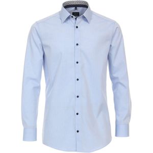 Venti Modern Fit Overhemd lichtblauw, Effen