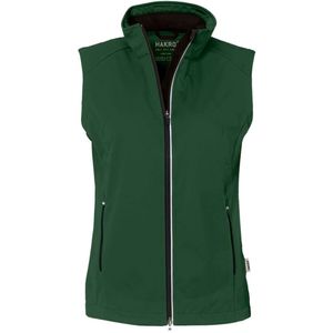 HAKRO Regular Fit Dames Softshell Vest groen, Effen